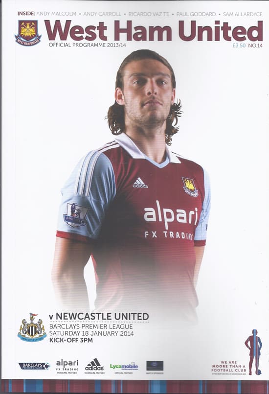 West Ham United FC v Newcastle United FC